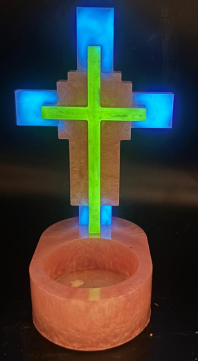 Teelicht-Halter "Kreuz"