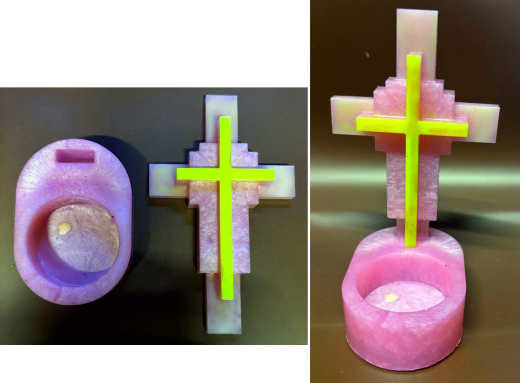 Teelicht-Halter "Kreuz"