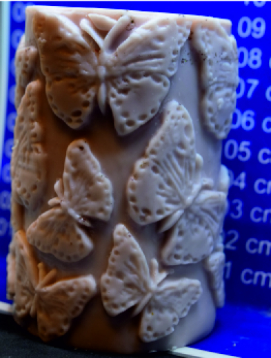 Schmetterlinge (Stumpenkerze)