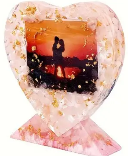 Herz-Bilderhalter (Bild wird eingegossen)