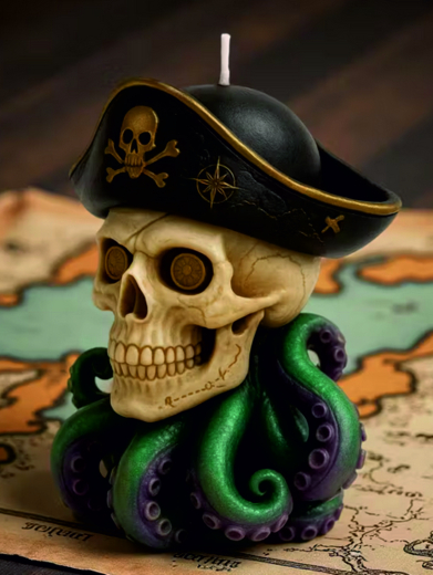 Oktopus-Schädel Pirat