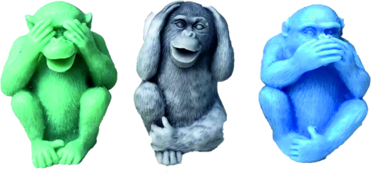 3 Affen (nichts sehen, nichts hören, nichts reden)