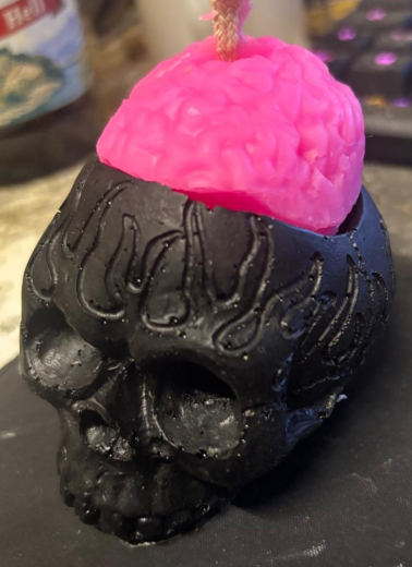 Gehirn & Schädel (Kerzenhalter)