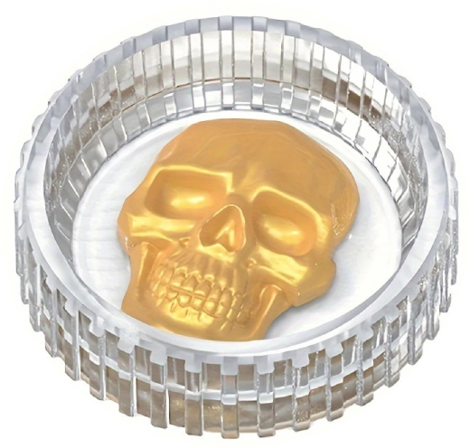 Totenkopf-Aschenbecher Totenkopf-Aschenbecher