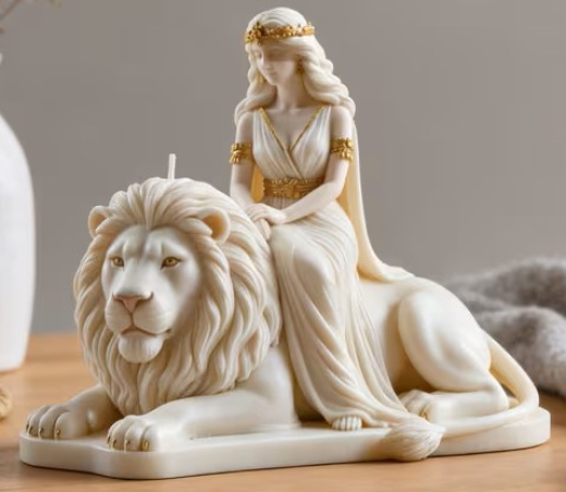 Göttin mit Löwe