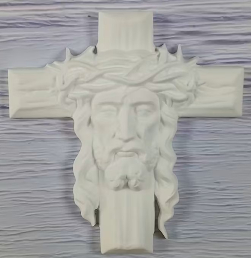 Jesus-Kopf am Kreuz
