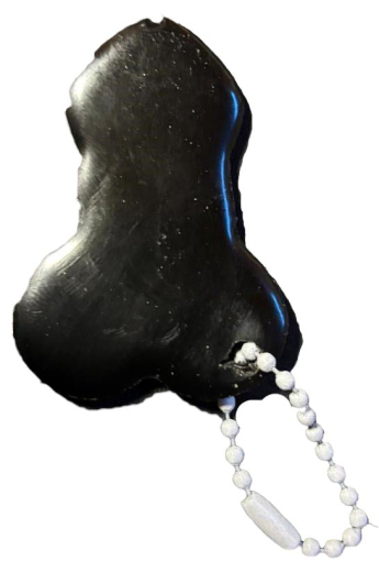 Einkaufswagenchip "Penis" inkl. Kette