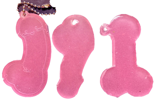 Schlüßelanhänger "Penis" 3 Stück (inkl. Kette) Schlüßelanhänger "Penis" 3 Stück (inkl. Kette)