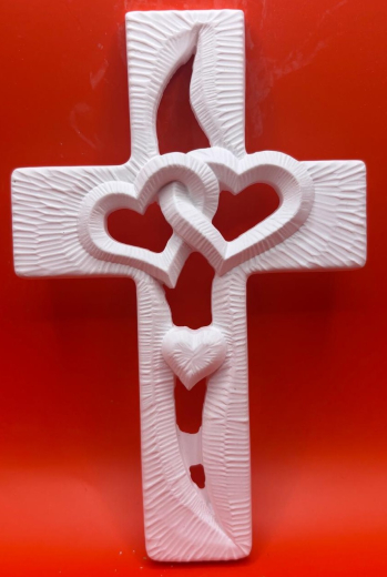 Doppelherz Kreuz (Höhe ca. 160 mm)
