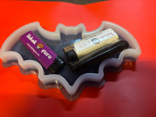 Halloween Fledemaus-Tablett (Nachtleuchtend möglich)