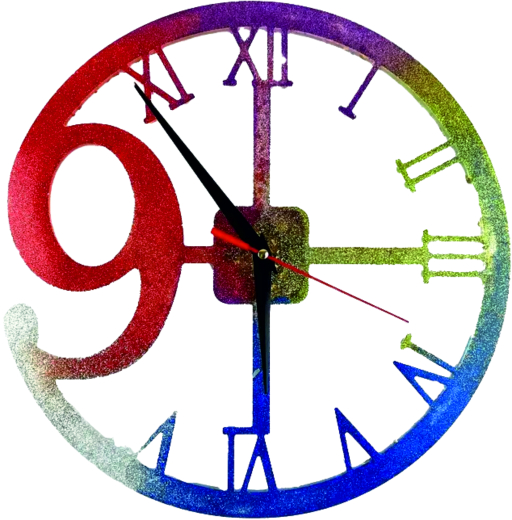 Wanduhr inkl. Uhrwerk (Ø ca. 30 cm)