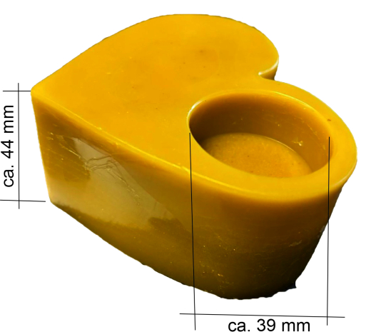 Herzförmiger Kerzenhalter
