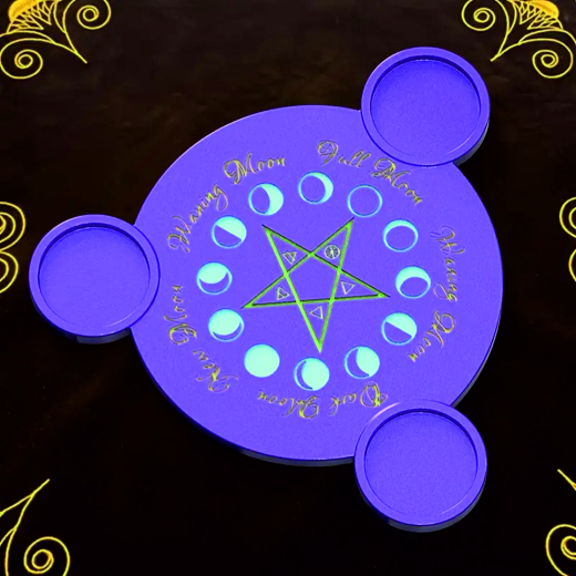 Mondphasen-Kerzenhalter