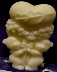 Teddybären mit Rosen und Herz