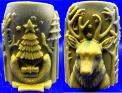 Weihnachtsmotiv-Kerze 2