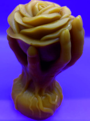 Hand mit Rose