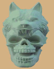 Schädel Wolf