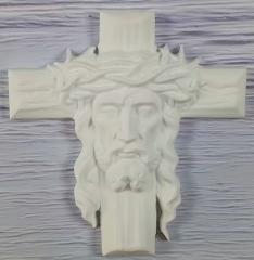 Jesus-Kopf am Kreuz