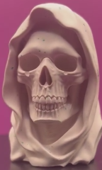 Totenkopf mit Schleier