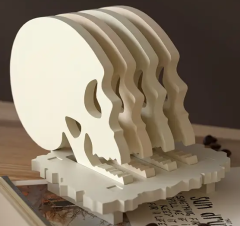 Schädel-Untersetzer (5er-Set)