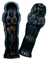 Ägyptischer Pharao-Sarg inkl. Mumie