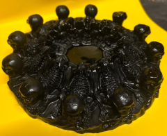 Großer Skelett-Kerzenhalter